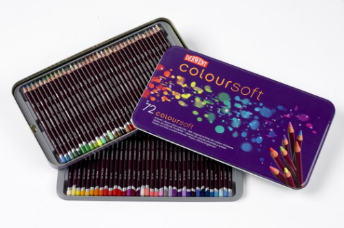 Laurence Mathews Derwent Pencil Company Coloursoft 72 Tin 